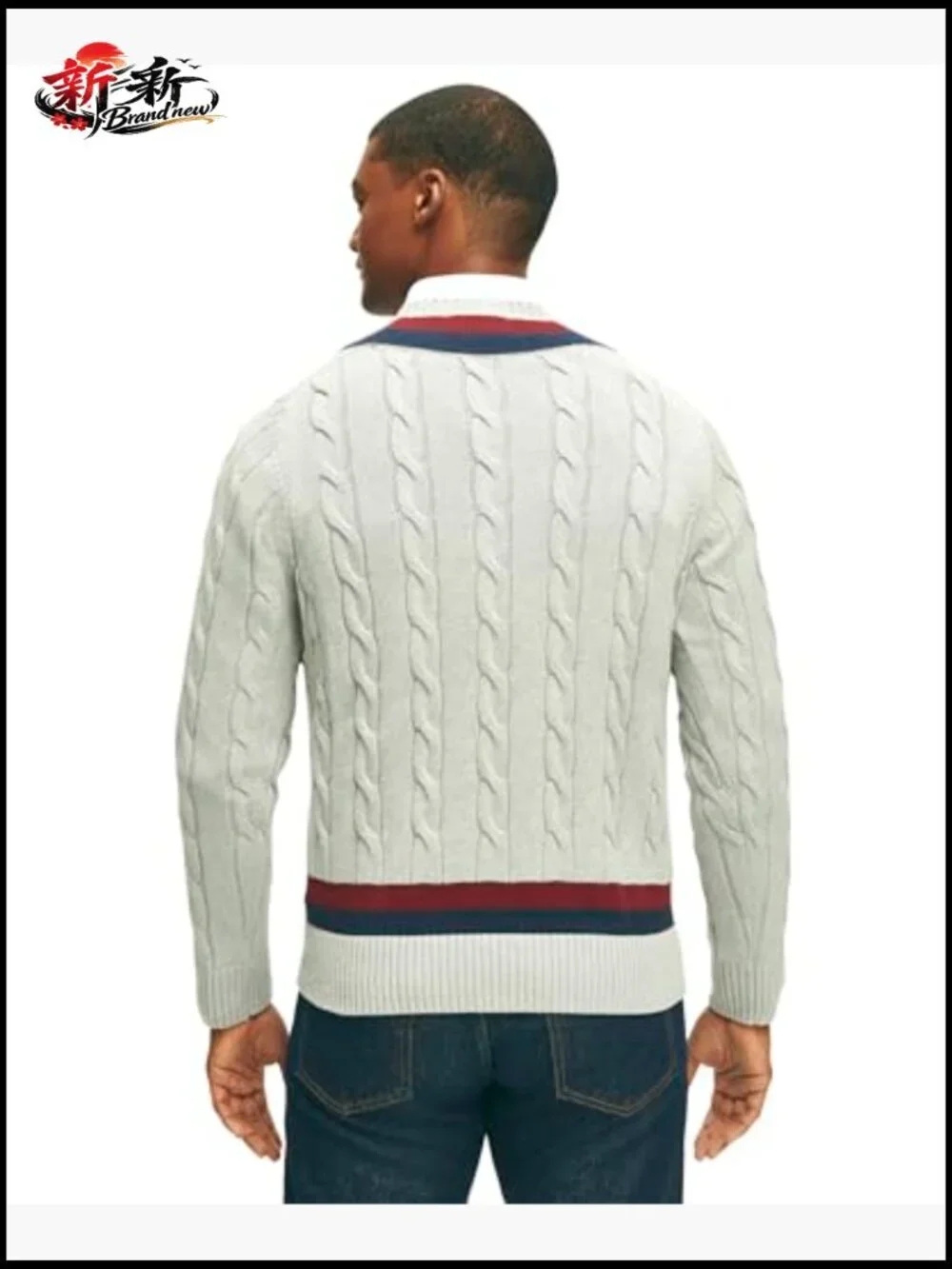 Supima Cotton Half-Zip Pullover Sweater Mock Neck